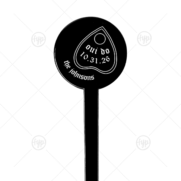Oui Do Stir Stick Round Plastic Stir Stick (Foil)