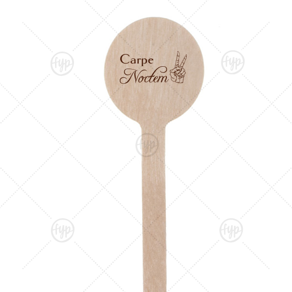 Carpe Noctem Stir Stick Round Stir Stick (Foil)