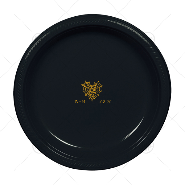 Web Heart Plate Appetizer Plate (Foil)