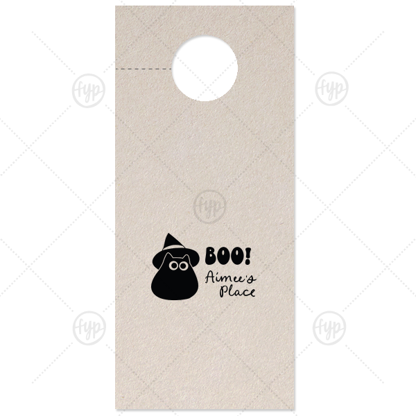 Witchy Cat Door Hanger Door Hanger (Foil)