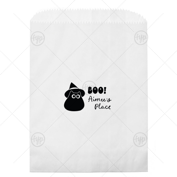 Witchy Cat Bag Cookie Bag (Foil)