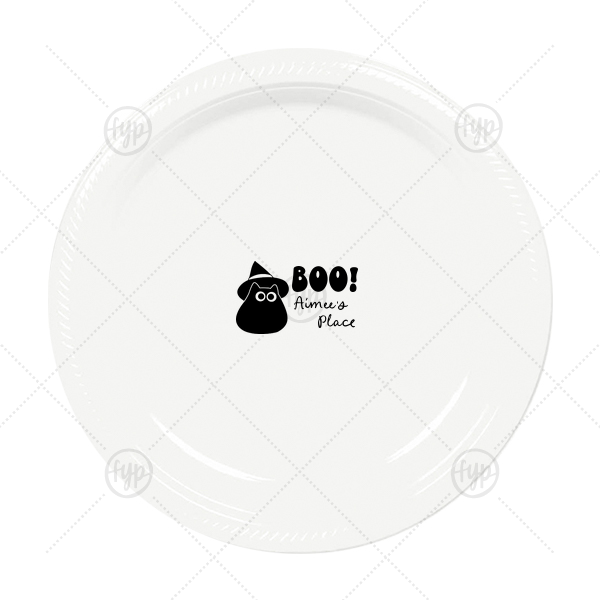 Witchy Cat Plate Appetizer Plate (Foil)