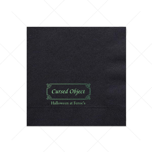 Cursed Object Napkin Cocktail Napkin (Foil)