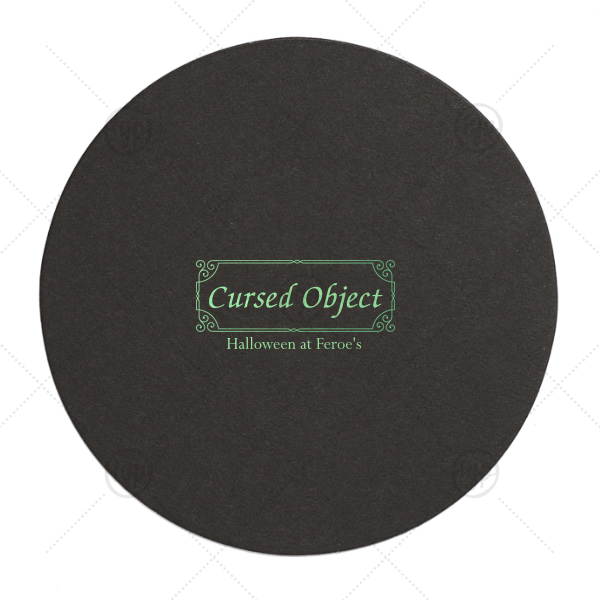 Cursed Object Coaster Round Coaster (Foil)