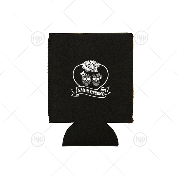 Amor Eterno Can Cooler Flat Can Cooler (Ink)