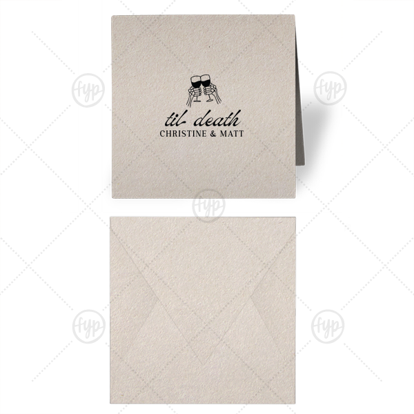 Til Death Toast Gift Enclosure Gift Enclosure (Foil)