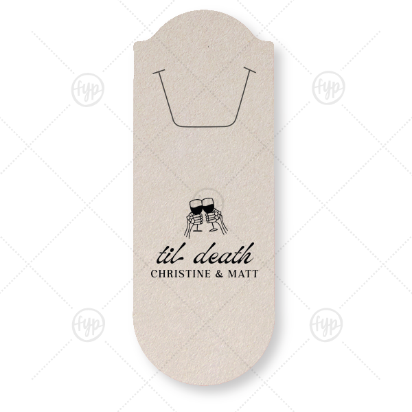 Til Death Toast Bookmark Rounded Bookmark (Foil)