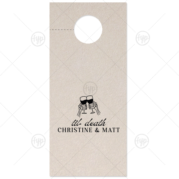 Til Death Toast Door Hanger Door Hanger (Foil)