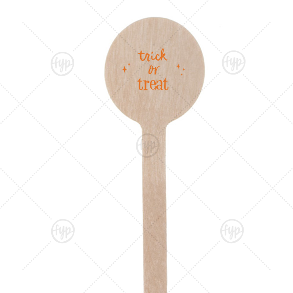Trick Or Treat Stir Stick Round Stir Stick (Foil)