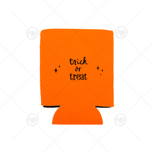 Trick Or Treat Can Cooler Flat Can Cooler (Ink)