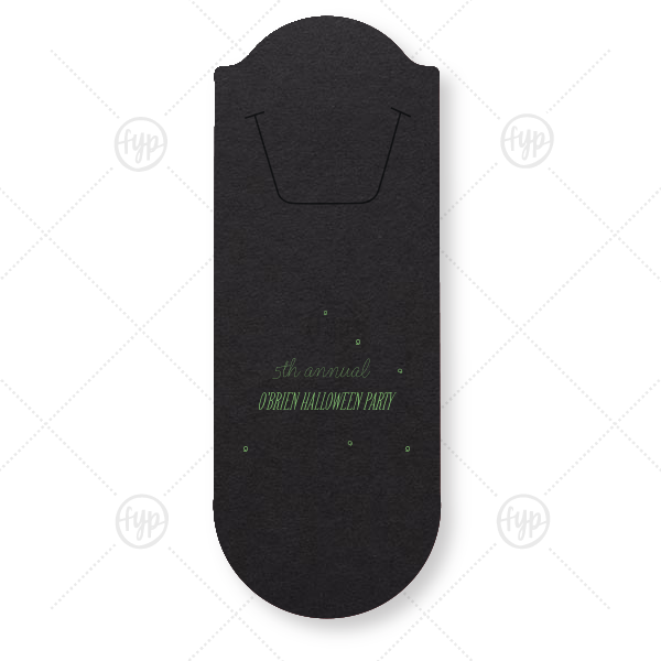 Spooky Spider Halloween Bookmark Rounded Bookmark (Foil)