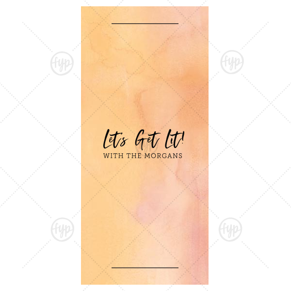 Let's Get Lit Pumpkin Sprinkler Sleeve Sparkler Sleeve (Foil)