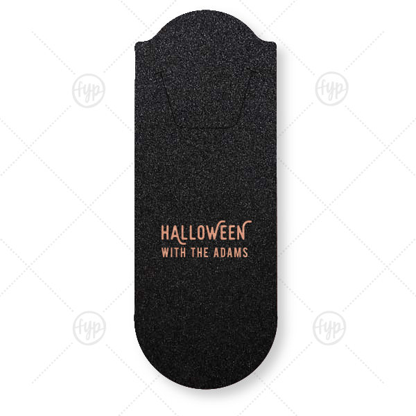Light Up the Halloween Night Bookmark Rounded Bookmark (Foil)