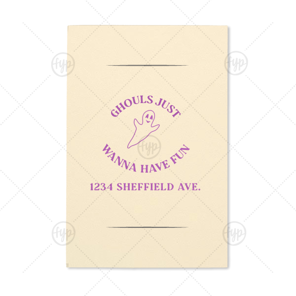 Ghouls Just Wanna Have Fun Sprinkler Sleeve Small Sparkler Sleeve (Foil)