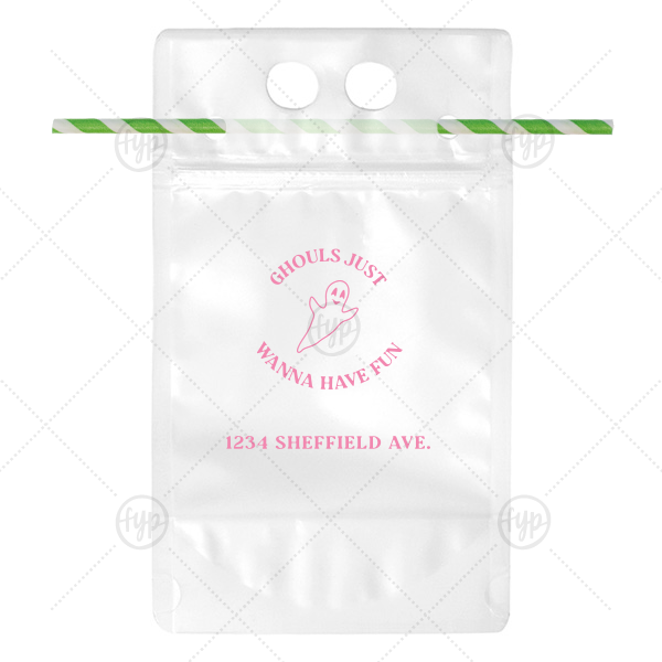 Ghouls Just Wanna Have Fun Drink Pouch Drink Pouch (Foil)