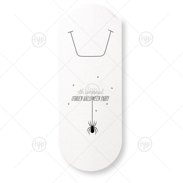Spider Halloween Bookmark Rounded Bookmark (Foil)