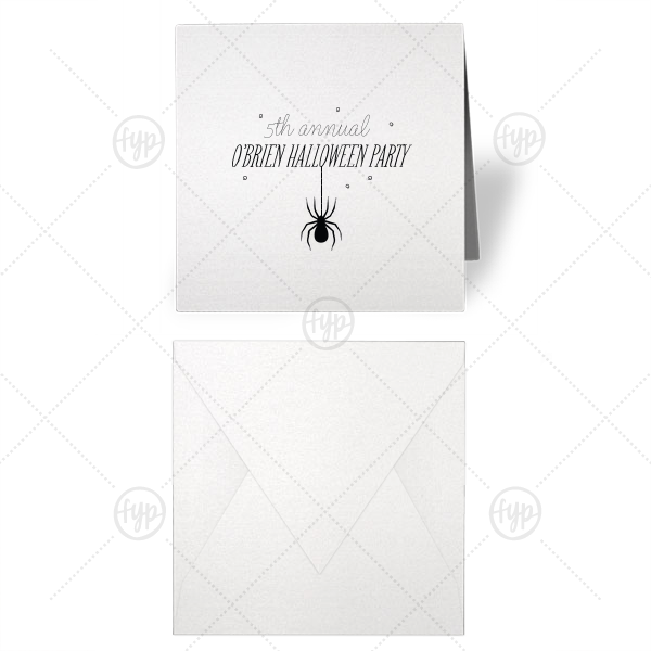 Spider Halloween Gift Enclosure Gift Enclosure (Foil)