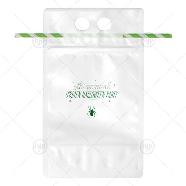 Spider Halloween Drink Pouch Drink Pouch (Foil)