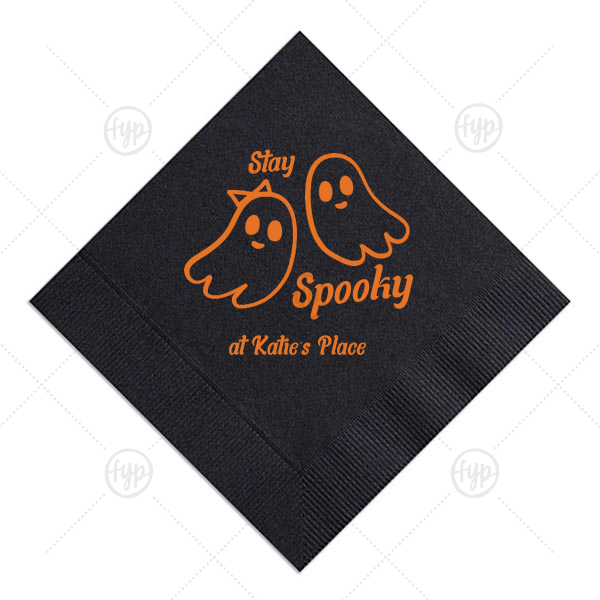 Groovy Halloween Napkin Cocktail Napkin (Foil)