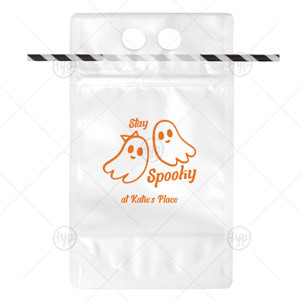 Groovy Halloween Drink Pouch Drink Pouch (Foil)
