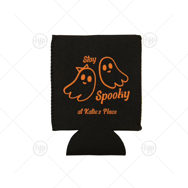 Groovy Halloween Can Cooler Flat Can Cooler (Ink)