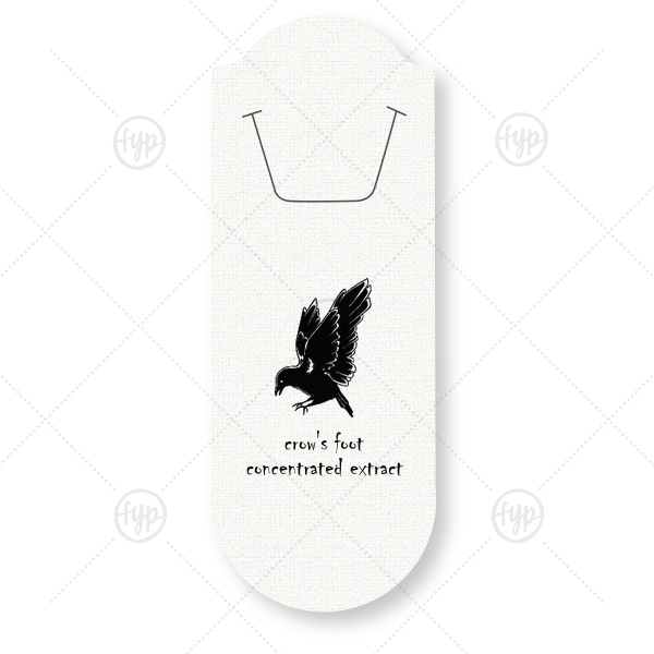 Crow's Foot Bookmark Rounded Bookmark (Foil)