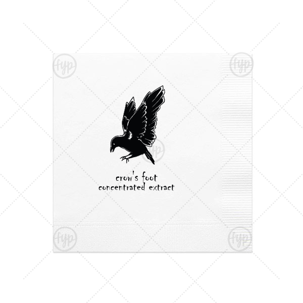 Crow's Foot Napkin Cocktail Napkin (Foil)
