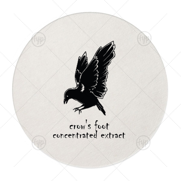 Crow's Foot Coaster Round Coaster (Foil)