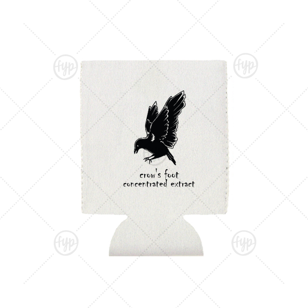 Crow's Foot Can Cooler Flat Can Cooler (Ink)