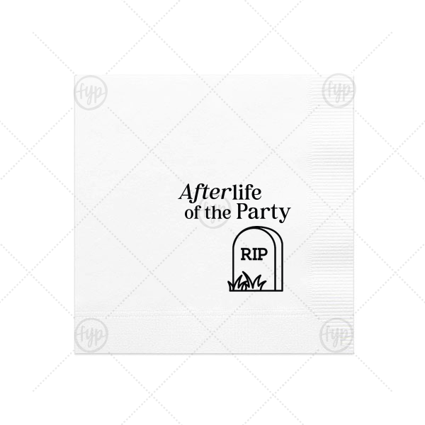 After Life of the Party Napkin Cocktail Napkin (Foil)