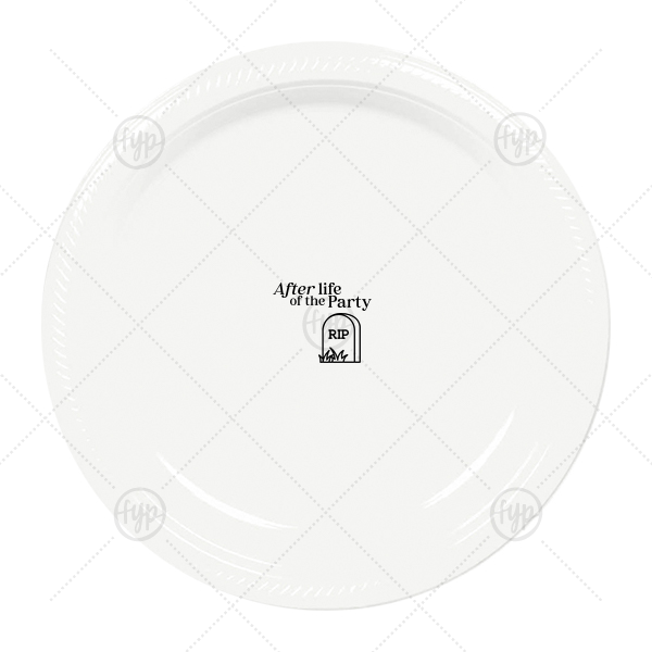 After Life of the Party Plate Dinner Plate (Foil)