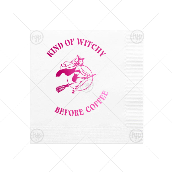 Kind Of Witchy Napkin Cocktail Napkin (Foil)