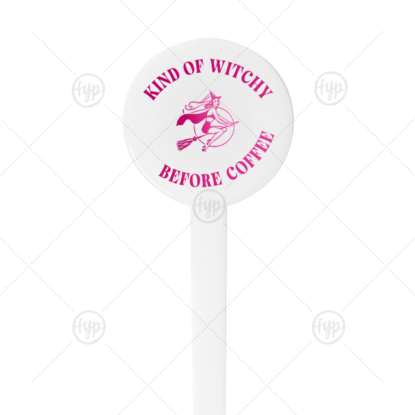 Kind Of Witchy Stir Stick Round Plastic Stir Stick (Foil)