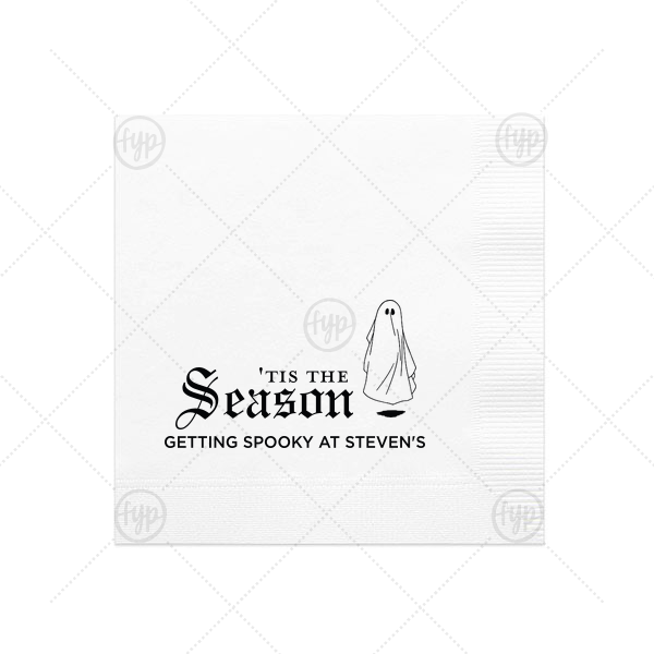 Getting Spooky Napkin Cocktail Napkin (Foil)