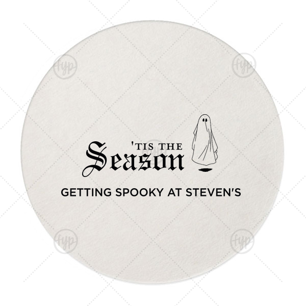 Getting Spooky Coaster Round Coaster (Foil)