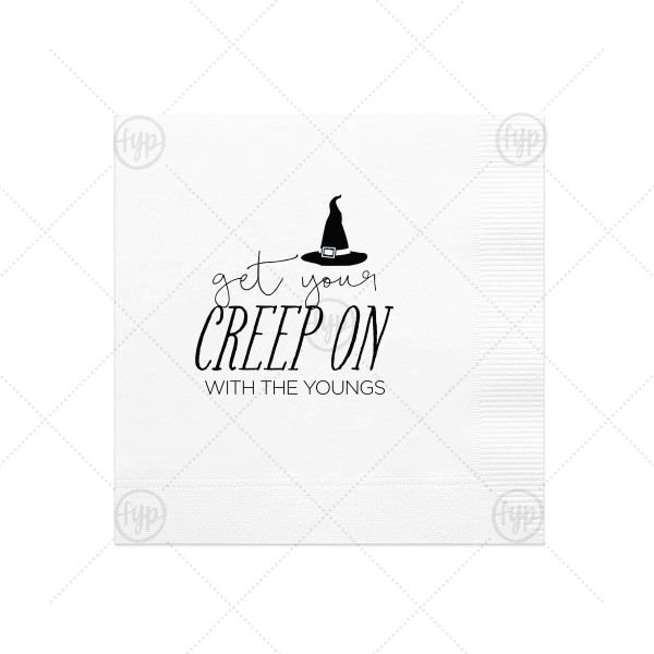 Get Your Creep On Napkin Cocktail Napkin (Foil)