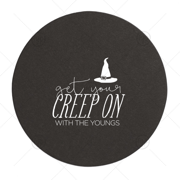 Get Your Creep On Coaster Round Coaster (Foil)