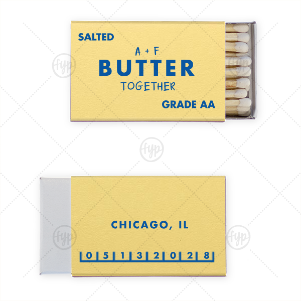 Butter Together Match Classic Matchbox (Foil)