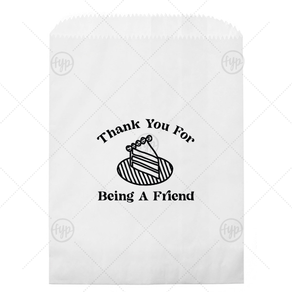 Thank You For Being A Friend Bag Cookie Bag (Foil)