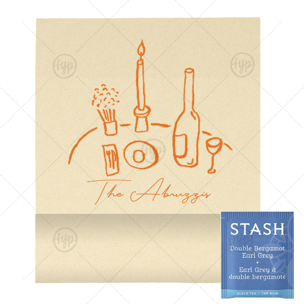 Food & Family Favors Tea Favor (Foil)