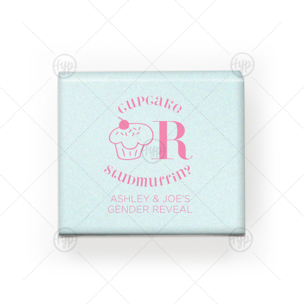 Custom Stardream Aqua Truffle Box with Matte Ballet Pink Foil Color has a Kid Cupcake graphic and is good for use in Kid Birthday, Food, Birthday themed parties and can't be beat. Showcase your style in every detail of your party's theme!