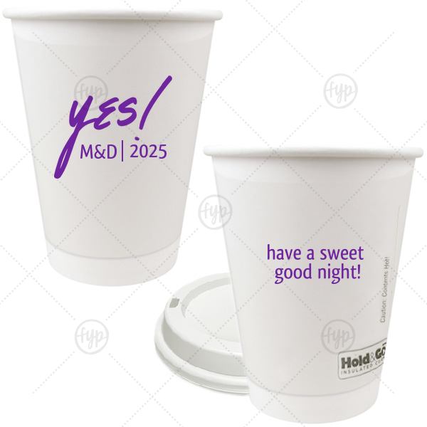 Paper Insulated Coffee Cups with Lids and Sleeves (16 oz, Blush