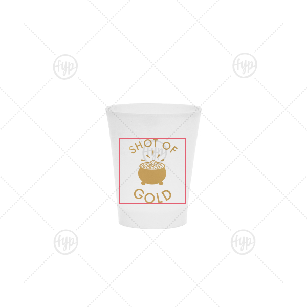 Shot of Gold Shot Glass Plastic Shot Glass