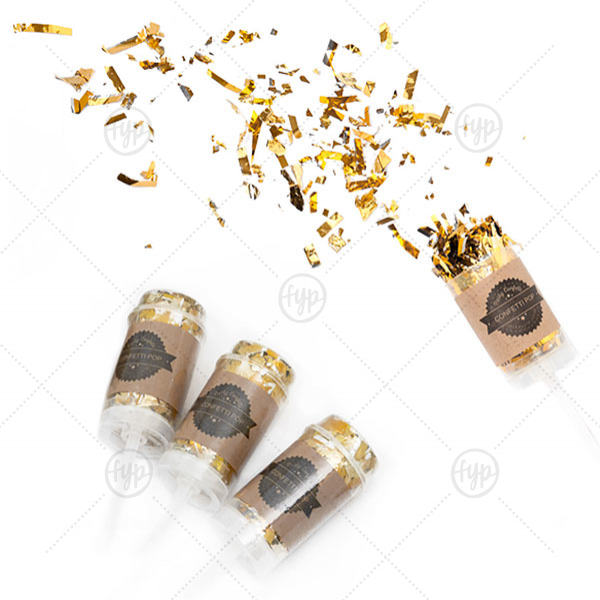 Metallic Confetti Poppers Metallic Confetti Poppers For Your Party