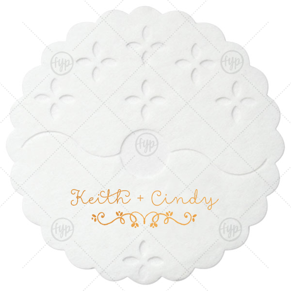 Budding Flourish Stem Wrap | Our beautiful custom White Stem Wrap with Shiny 18 Kt Gold Foil Color has a Budding Flourish graphic and is good for use in Wedding, Floral themed parties and will add that special attention to detail that cannot be overlooked.