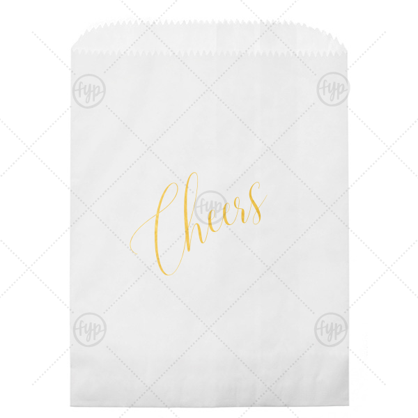 Script Cheers Retail Party Bag Cookie Bag For Your Party